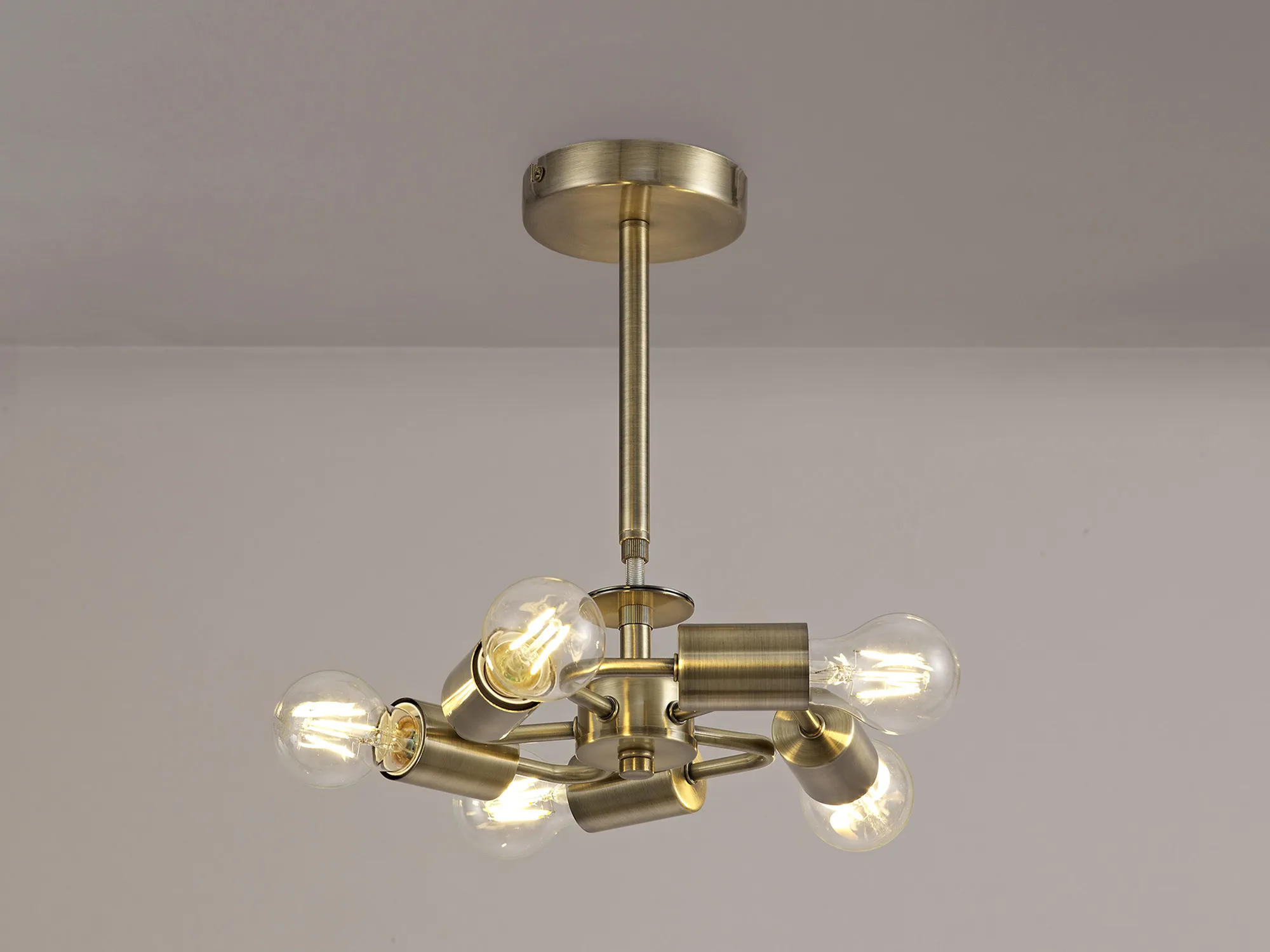 Baymont AB Ceiling Lights Deco Semi Flush Fittings Baymont AB Ceiling Lights Deco Semi Flush Fittings